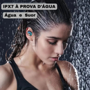 Fone de Ouvido F9 TWS Bluetooth 5.0 | Power Bank 2800mAh | Display LED | Som Surround 9D À Prova D'Água