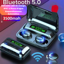 Fone de Ouvido F9 TWS Bluetooth 5.0 | Power Bank 2800mAh | Display LED | Som Surround 9D À Prova D'Água
