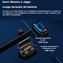 Fone de Ouvido F9 TWS Bluetooth 5.0 | Power Bank 2800mAh | Display LED | Som Surround 9D À Prova D'Água