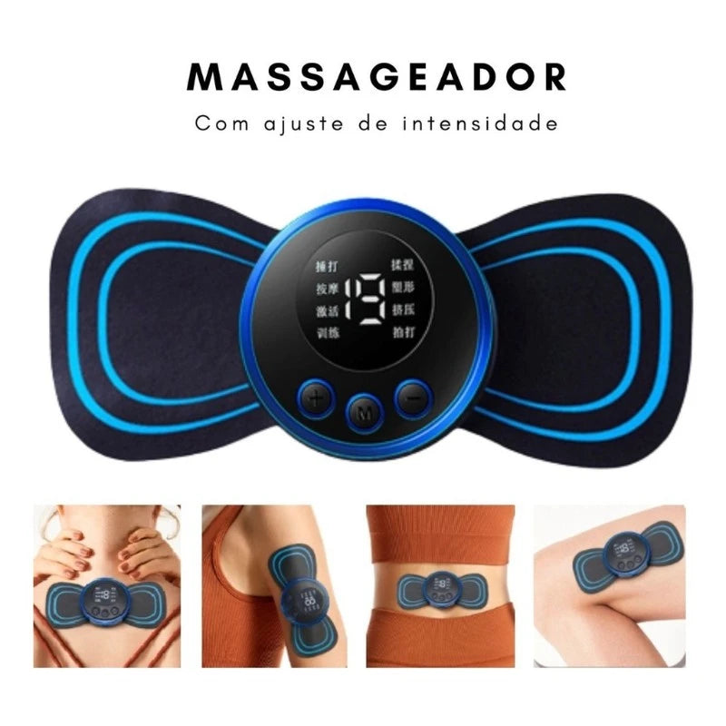 Mini Massageador Elétrico EMS