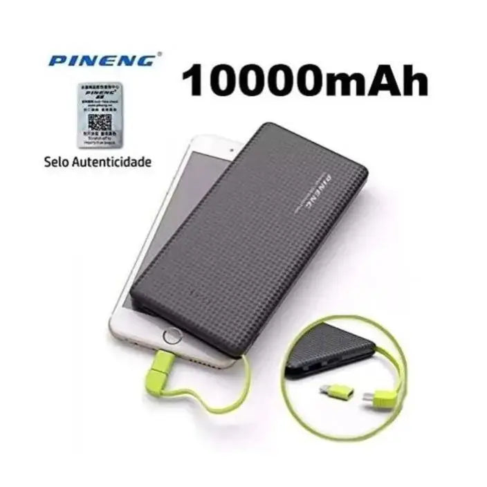 Carregador Portátil Power Bank 10.000mAh Para Smartphones