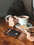 Carteira Porta-Cartões Bloqueio RFID 12 Cartões Multifuncional