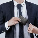 Carteira Porta-Cartões Bloqueio RFID 12 Cartões Multifuncional