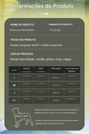 Peitoral Tático Multifuncional para Cães de Grande Porte | Ajustável e Resistente