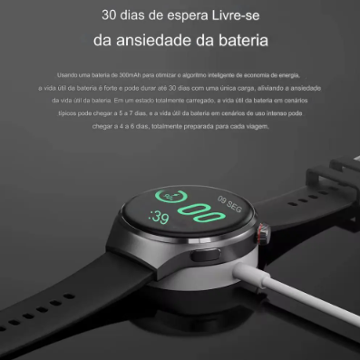 Relógio Inteligente Smartwatch GT4 Pro Masculino GPS 360*360