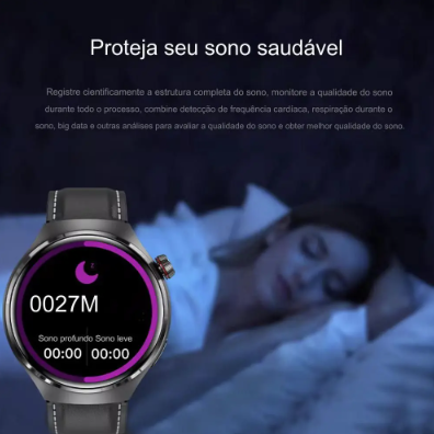 Relógio Inteligente Smartwatch GT4 Pro Masculino GPS 360*360