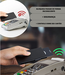 Porta-Cartões Masculino Slim Metal | Bloqueio RFID | Ejeção Automática | Liga de Alumínio