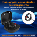 Smart Ring TK16 Monitoramento Saúde 24h | Frequência Cardíaca, Oxigênio e Sono | Controle por Gestos IP68