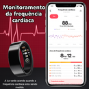 Smart Ring TK16 Monitoramento Saúde 24h | Frequência Cardíaca, Oxigênio e Sono | Controle por Gestos IP68