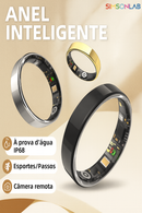Smart Ring TK16 Monitoramento Saúde 24h | Frequência Cardíaca, Oxigênio e Sono | Controle por Gestos IP68