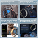 Smart Ring TK16 Monitoramento Saúde 24h | Frequência Cardíaca, Oxigênio e Sono | Controle por Gestos IP68