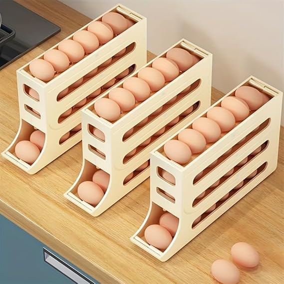Porta Ovos Organizador e Dispensador 4 Camadas