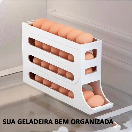 Porta Ovos Organizador e Dispensador 4 Camadas