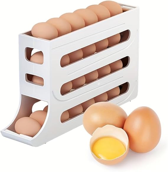 Porta Ovos Organizador e Dispensador 4 Camadas