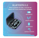 Fone de Ouvido M19 TWS Bluetooth 5.1 | Power Bank 2800mAh | Cancelamento Ruído ANC | Controle Touch