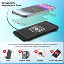 Base de Carregamento Sem Fio 15W para Carro | Antiderrapante, Bloqueio de Calor, Type C / USB QC