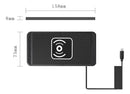 Base de Carregamento Sem Fio 15W para Carro | Antiderrapante, Bloqueio de Calor, Type C / USB QC