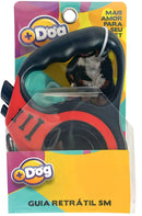 Guia Retrátil Automática para Cães e Gatos 3m ou 5m – Coleira com Trava e Botão de Controle