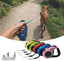 Guia Retrátil Automática para Cães e Gatos 3m ou 5m – Coleira com Trava e Botão de Controle