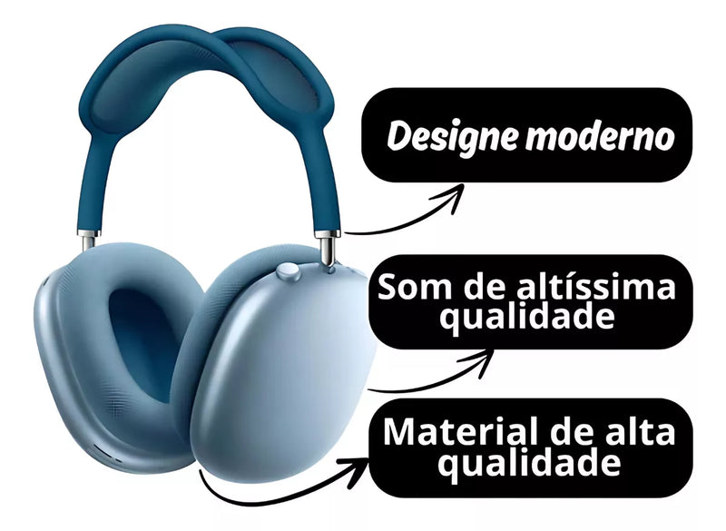 Headphone Wireless Stereo P9 Com Microfone HiFi Max