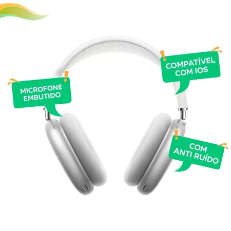 Headphone Wireless Stereo P9 Com Microfone HiFi Max