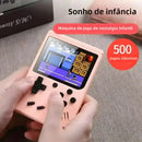 Mini Video Game Retrô Portátil Tela 5 Polegadas Com 500 Jogos Integrados Gameboy