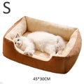 Cama para Gato em Plush Macio e Respirável – Confortável, Aconchegante e Antiestresse (Tamanhos S/M/L)