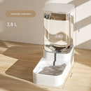 Comedouro e Bebedouro Automático para Cães – Grande Capacidade 3,8L e 2,1kg em PP Resistente