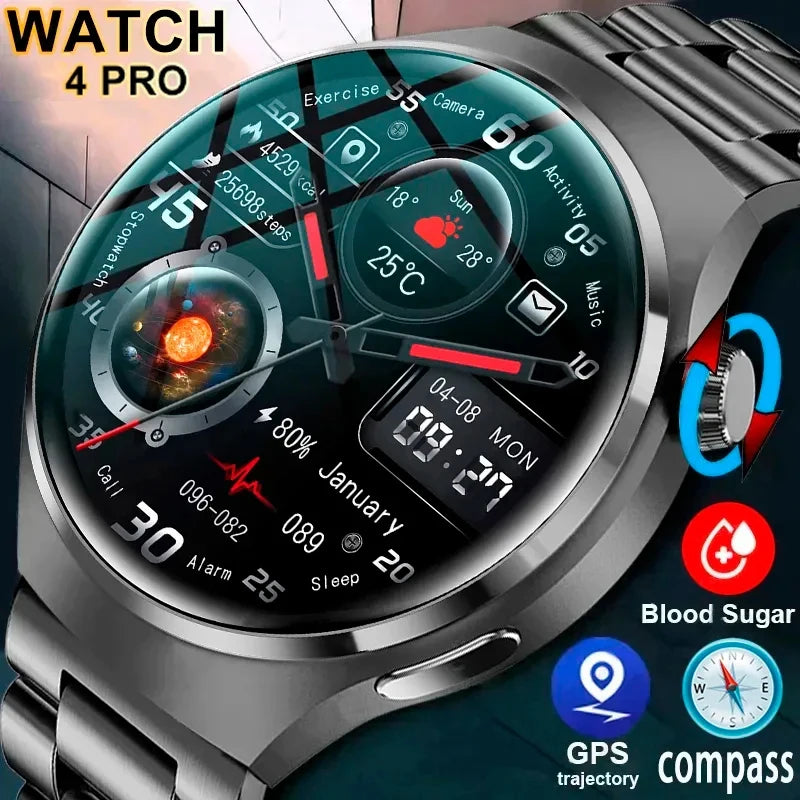 Relógio Inteligente Smartwatch GT4 Pro Masculino GPS 360*360