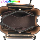Bolsas de Luxo de Couro Macio Feminino Marca Vanderwah Sacolas 3 Camadas Ombro Tiracolo