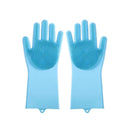 Luva de Silicone para Tosa e Banho de Pets | Escova Removedora de Pelos Multifuncional Anti-Calor