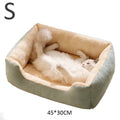 Cama para Gato em Plush Macio e Respirável – Confortável, Aconchegante e Antiestresse (Tamanhos S/M/L)