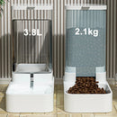 Comedouro e Bebedouro Automático para Cães – Grande Capacidade 3,8L e 2,1kg em PP Resistente