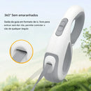 Trela Retrátil ROJECO 5M Ergonômica | Freio de Um Toque, 360° Sem Emaranhamento | Guia para Cães até 35kg