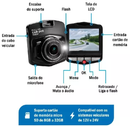 Câmera Veicular HD 1080P Dashcam DVR