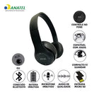 Headphone Wireless P47 - Dobrável - MP3 - SD Card