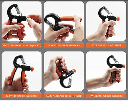 Hand Grip Flexor de Punho e Mão Com Mola Ajuntável