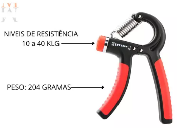 Hand Grip Flexor de Punho e Mão Com Mola Ajuntável