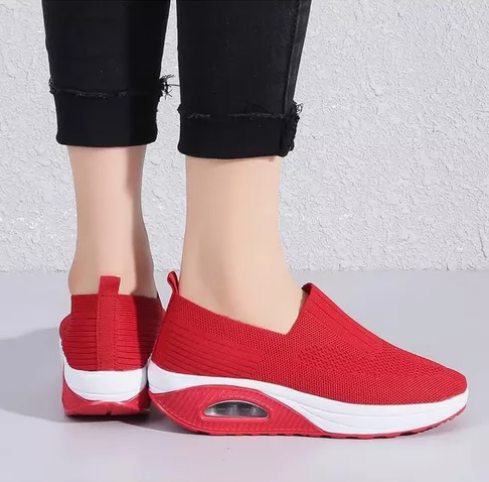 Tênis Feminino Casual Malha Respirável